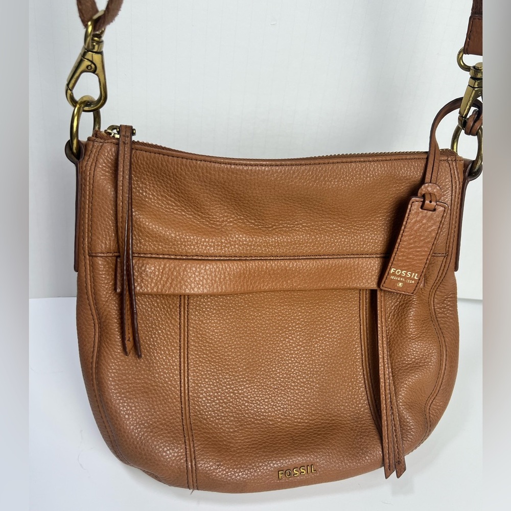 Fossil Leather Bag Crossbody Brown